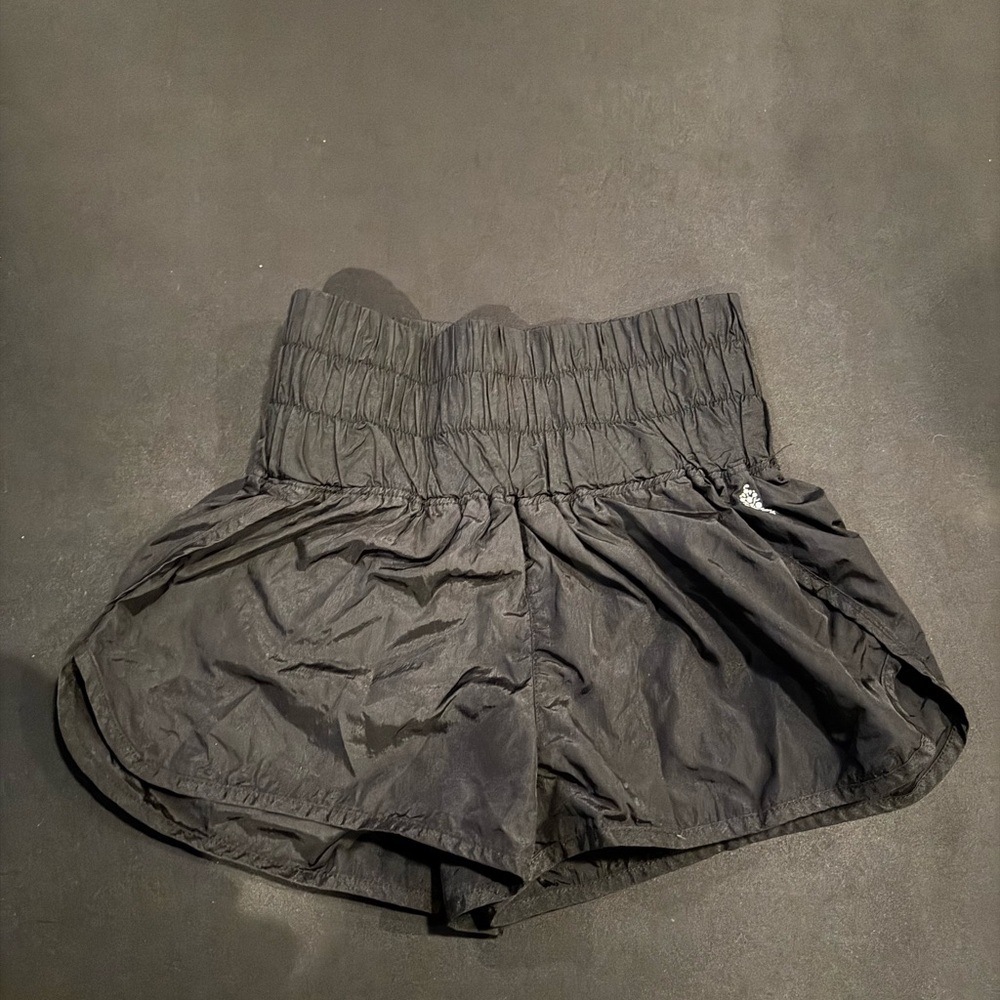 FP Movement Black Flowy Running Shorts Small Athleisure Sporty